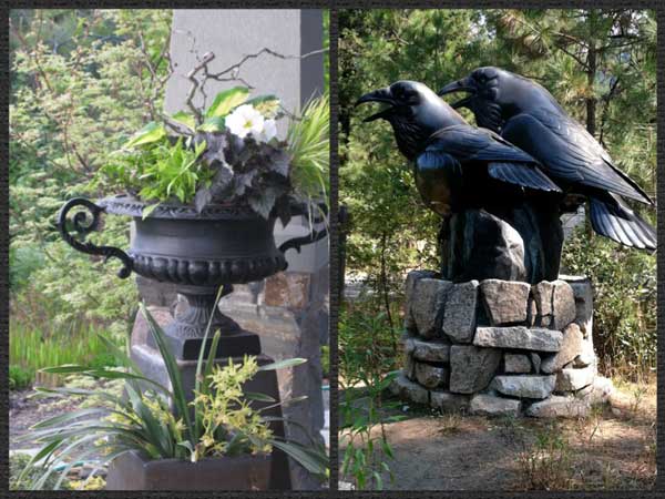 black garden accents - Barbara Safranek Design