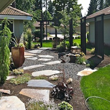 Landscape transformations. Before and after landscape photos.