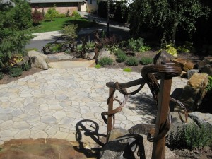 terraced arrival garden